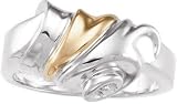Sterling Silver and 14K Yellow Gold Ring
