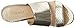 Nine West Women's Aniya Metallic Wedge Sandal