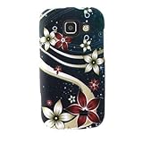 Hard Snap-on Shield With FLORAL GALAXY Design RUBBERIZED Faceplate Cover Sl ....