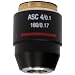 National Optical 704-160ASC 4X DIN Super High Contrast Objective Lens, N.A. 0.10, For 160 and 210 Microscopes