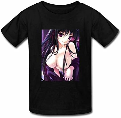 T-shirt Neko Girls karory original Tail Breast Anime Girls Fans Custom Men's T-shirts XX-Large Black