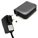 Jim Thomson Ledertasche + Netzteil für Navigon 2150 max, 2150max, 2110max, 2100max, 2110 max, 2100 max Reiselader, Reiseladegerät, Stecker, Case, Hülle