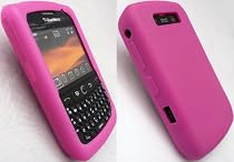 FLASH SUPERSTORE BLACKBERRY 8900 JAVELIN SILICON SKIN COVER/CASE PROTECTIVE RUBBER HOT PINK