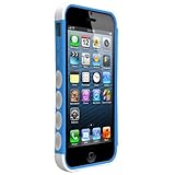 Poetic Borderline Bumper Case for Apple iPhone 5C (Sky Blue/White) 日本正規品