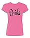 P&B Wedding Bride Women's T-Shirt, 2XL, Azalea Pink