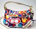 Coach Poppy Glam Groovy Shoulder Crossbody Bag Purse 13834 Multi