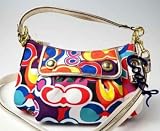 Coach Poppy Glam Groovy Shoulder Crossbody Bag Purse 13834 Multi