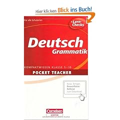 Pocket Teacher - Sekundarstufe I: Deutsch: Grammatik