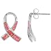 breast_cancer38breast cancer - Sterling Silver Pink Opal Ribbon Earrings 34 19