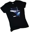 Star Trek Movie - U.S.S. Enterprise Crop Sleeve Fitted Juniors T-Shirt