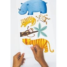 RoomMates RMK1136SCS Jungle Adventure Peel & Stick Wall Decals