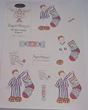 A4 3D step by step Paper Nation decoupage sheet - Christmas Stocking Boy