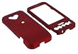 Young Micro Branded HTC T-Mobile G1 Google Cell Phone Rubberize Textured Red Snap-On Case Cover with Removable Swivel Belt Clip + Screen Protector (HTC G1 NOT Included)