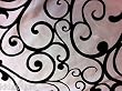 black and cream fabric