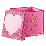 sigikid 49090 - Sitzbox Pinky Queeny, Rooms, Gr&ouml;&szlig;e 30 x 30 x 30 cm