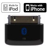 KOKKIA i10s （黒の豪華な）超小型Bluetooth対応のiPodトランスミッタ。リモートコントロールおよびローカルボリュームを制御します。完璧な最新のiPod nano6Gの！