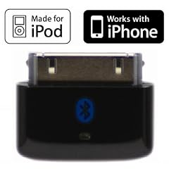 KOKKIA i10s (黒の豪華な)超小型Bluetooth対応のiPodトランスミッタ。リモートコントロールおよびローカルボリュームを制御します。完璧な最新のiPod nano6Gの!