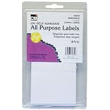 Charles Leonard Inc. Multi Purpose Labels, 1 x 3 Inches, White, 250/box (45310)