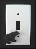 Black Bear single SWITCH PLATE COVER