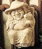 Cast Stone MOTHER NATURE Wall Plaque SCULPTURE Outdoor Indoor BIRD