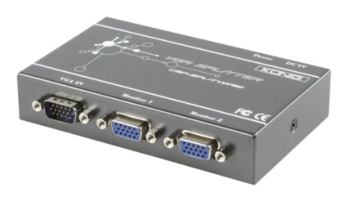 K&ouml;nig Professioneller VGA-Splitter mit 2 Anschl&uuml;ssen Preisvergleich