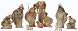 10-Piece Inspirational Ceramic Christmas Nativity Figure Set