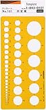 ウチダ テンプレート No.101 円定規 1-843-0101 ウチダ テンプレート No.101 円定規 1-843-0101