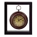 9" French Inspired Roman Numeral Mantle Clock Suspended from Frame