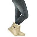 New Womens Fur Bailey Button Style Flat Winter Boots
