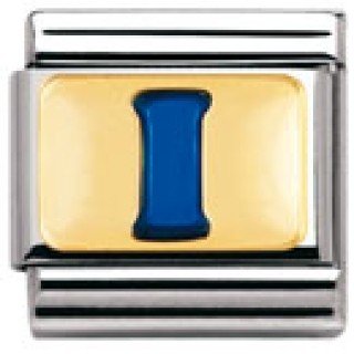 Nomination Composable Classic BUCHST. BLAU Edelstahl, Email und 18K-Gold (I) 030201 Preisvergleich