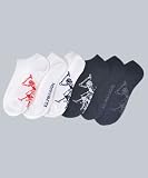 U.S. Polo Assn. Boys "Sole Rider" No Show Socks 6-Pack (Sizes 6 - 11)