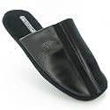 Mens Dunlop Mule Slippers Black