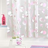 Hello Kitty Shower Curtain: Pink Bubbles