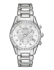 Bulova Womens 96R134 Diamond Case Mother-Of-Pearl Dial Bracelet Watch