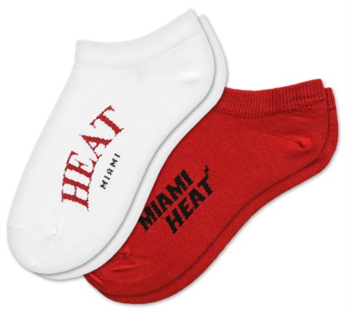 NBA Miami Heat Womens Socks, 2-Pack, Ankle Socks