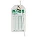 Brady 86442 5-3/4" Height, 3" Width, B-837 Heavy Duty Polyester, Green On White Color Safety Inspection Tags (Pack Of 10)