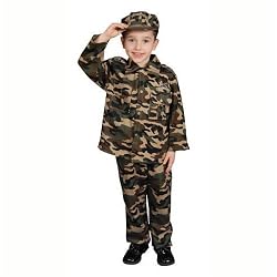 Deluxe Army Dress Up Costume Set - Small 4-6