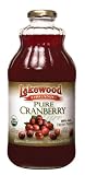 Lakewood Organic PURE Cranberry Juice, 32-Ounce Bottles (Pack of 6)
