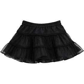 3Pommes Girl Multi Layered Skirt (Black, 12 Months)