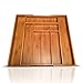 Baboon Bamboo Utensil Drawer Organizer, Adjustable Cutlery Utensil Holder, 18 x 2-Inch