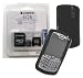 Combo of Black Silicone Skin Cover Case and Kingston 4GB microSDHC Class 4 Memory Card with miniSD, SD Adapter for Blackberry Curve 8300 8310 8320 8330