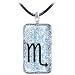 Holly Lynn Silver SCORPIO Zodiac Dichroic Glass Necklace
