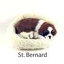 St. Bernard Puppy - Pet Mate / Nap Breathing Life Like Sleeping Dog in Bed