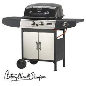 Antony Worrall Thompson Master Chef 2 Burner Plus Side Burner Gas Barbecue