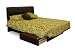 Contemporary 60" Platform Storage Bed with Button Tufted Headboard in Chocolate Finish By South Shore Furniture