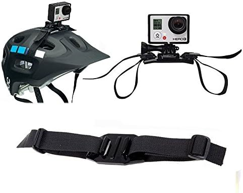 Yutop Generic Black Vented Helmet Strap Mount for Gopro XIAOMI SJCAM SJ4000 SJ5000 SJ6000 Action Camera
