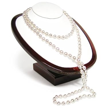 HinsonGayle Glamour Collection Handpicked Ultra-Luster White Cultured Pearl Rope Necklace