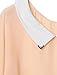 Allegra K Women Doll Collar Long Sleeves Chiffon Shirt M Apricot