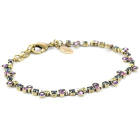 Sorrelli Aurora Sky Multi-Crystal Classic Gold-Tone Bracelet