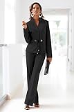 Chadwicks Chadwicks Grommet Belted Pantsuit